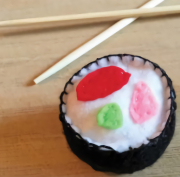 1 Adet Sushi Keçe Oyuncak Evcilik Oyuncağı - %100 El Yapımı