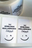 100 Adet İyi Günlerde Kullanmanız Dileğiyle Termal Sticker - Paketleme Ve Kargo Etiketi (5X4 CM) - Thumbnail (2)