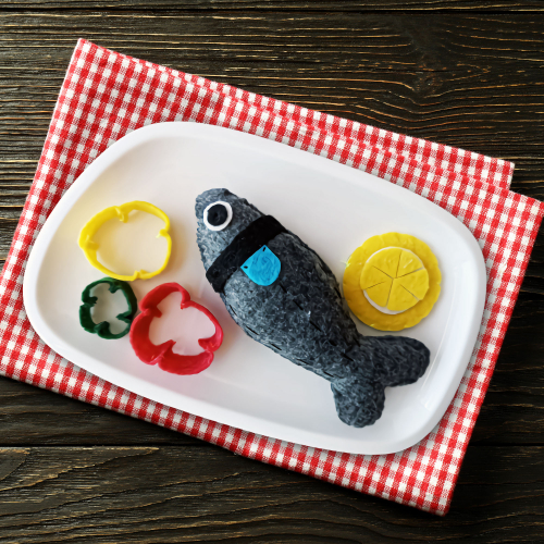 5 Parça Balık Menüsü Evcilik Keçe Oyuncak Seti - %100 Organik Felt Toys - 0
