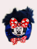Çift Ponponlu Kurdeleli ve Payetli Minnie Mouse Çanta - Lacivert - Thumbnail (2)