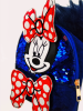 Çift Ponponlu Kurdeleli ve Payetli Minnie Mouse Çanta - Lacivert - Thumbnail (3)