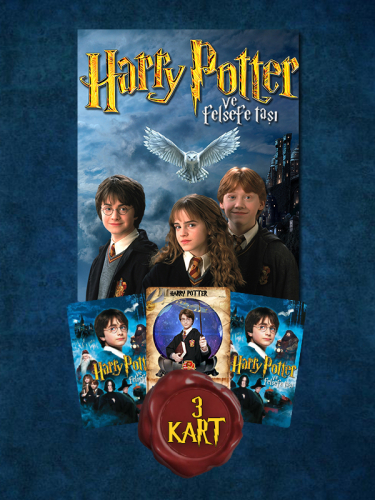 Harry Potter ve Felsefe Taşı 3 Kartlık Özel Seri - Harry & Hermione & Ron - 0