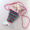 Kız Çocuk Rengarenk Pullu Deniz Kızı Kuyruğu Askılı Çanta - Thumbnail (2)