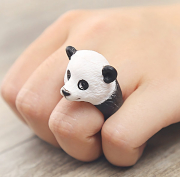 Ayarlanabilir 3D Panda Yüzük