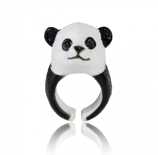 Ayarlanabilir 3D Panda Yüzük - 3