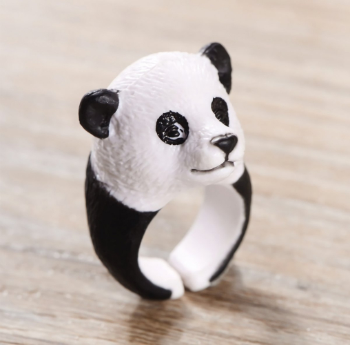 Ayarlanabilir 3D Panda Yüzük - 4