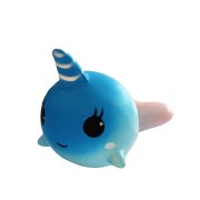 Sevimli Mavi Renk Fok Balığı Squishy 12 CM - Yumuşacık Sukuşi